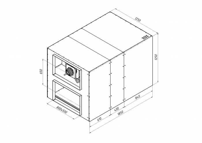 Приточно-вытяжная установка с рекуперацией тепла Alasca RR5000H EC
